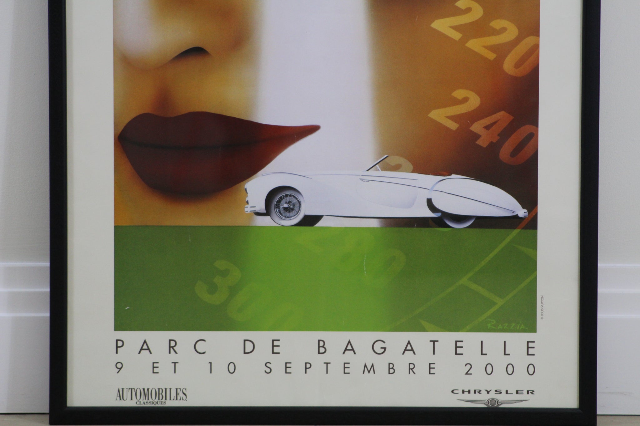 Louis Vuitton Bagatelle Concours d'Elegance event poster by Razzia